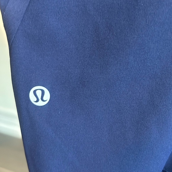 Lululemon Blue On Track Crop Leggings 19" Hero Blue Women size 8 - Picture 5 of 16